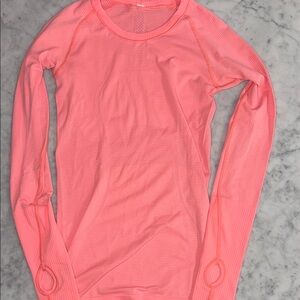 lululemon athletica Coral Long Sleeve Top